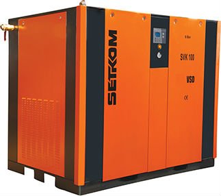 SVK 100 VSD BELT-PULLEY SCREW COMPRESSOR - WITH INVERTER