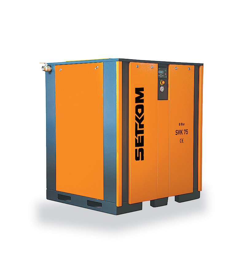 COMPRESSORE A VITE CON TRASMISSIONE A CINGHIA SVK 75 VSD - INVERTER