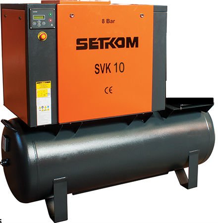 SVK 10-T TANK MOUNTED SCREW COMPRESSOR